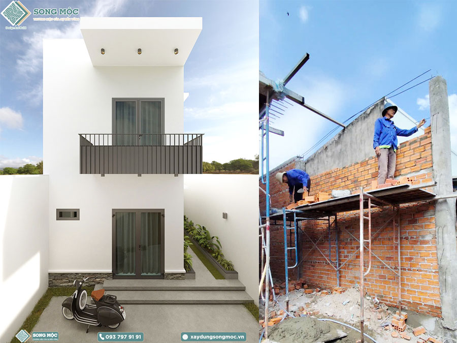Cập nhật tiến độ thi công xây dựng nhà phố 2 tầng dự án D'House