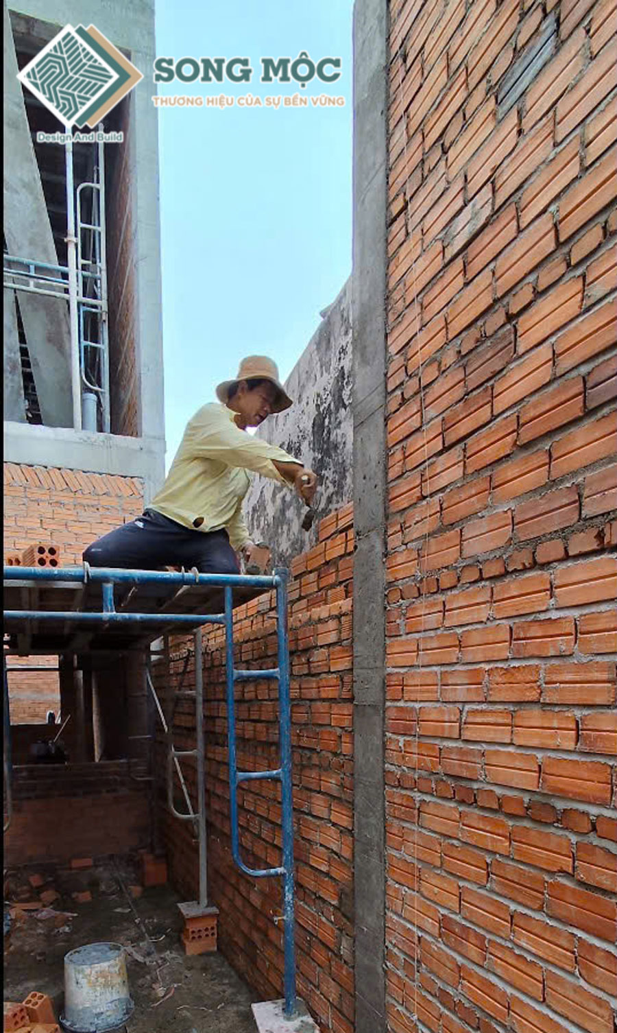 Hình ảnh tiến độ thi công xây dựng nhà phố 2 tầng dự án D'House