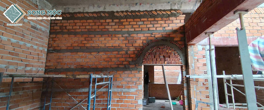 Hình ảnh tiến độ thi công xây dựng nhà phố 2 tầng dự án D'House