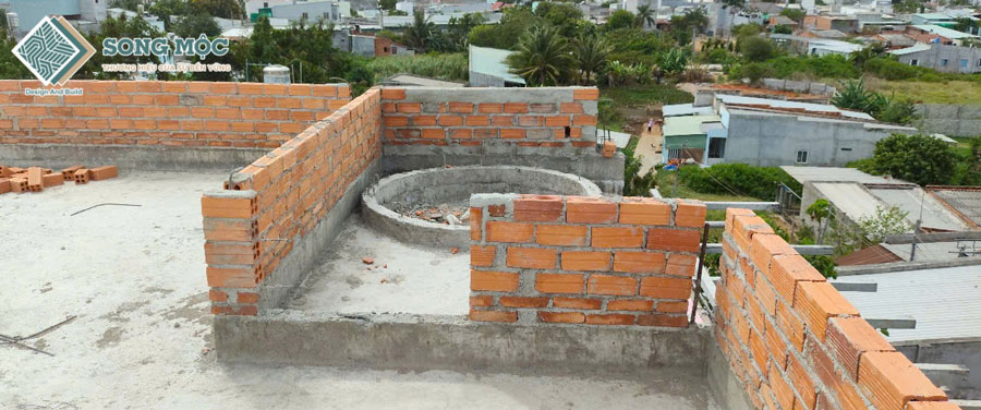 Hình ảnh tiến độ thi công xây dựng nhà phố 2 tầng dự án D'House