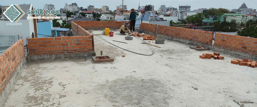 Hình ảnh tiến độ thi công xây dựng nhà phố 2 tầng dự án D'House