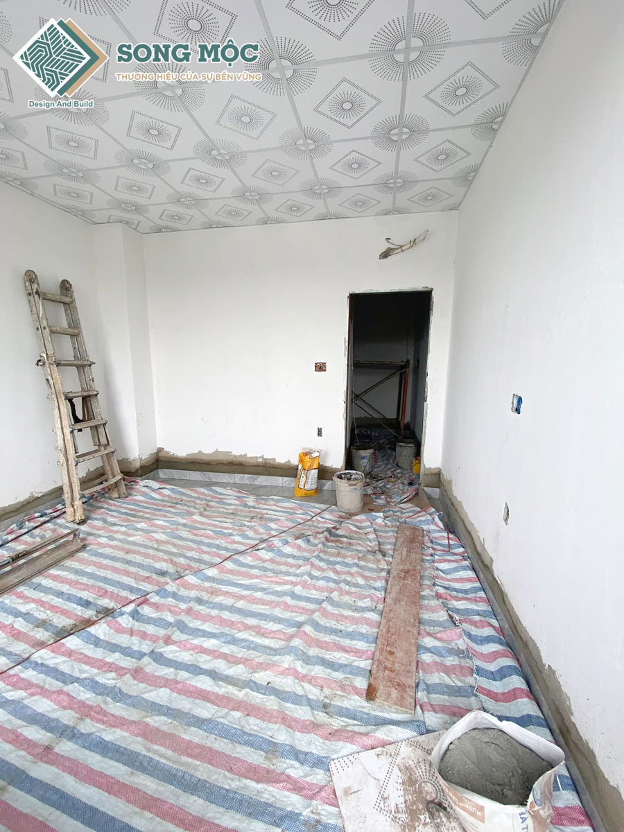 Hình ảnh tiến độ thi công xây dựng nhà phố 4 tầng cho chị Thủy tại Gò Vấp