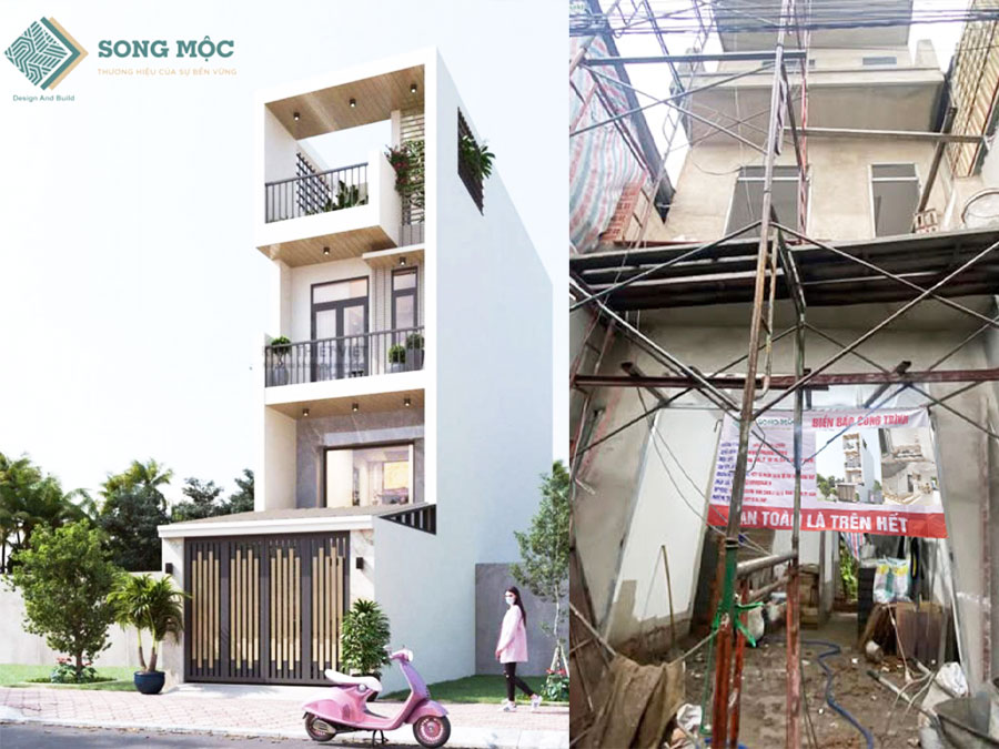 Cập nhật tiến độ thi công xây dựng cho chị Thủy
