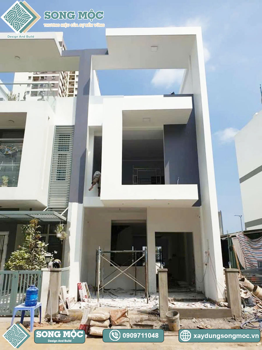 Hình ảnh tiến độ thi công sửa chữa cải tạo nhà phố cho chị Linh