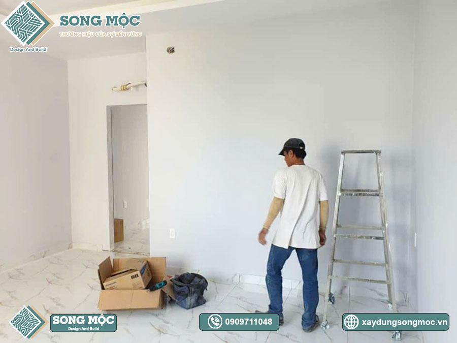 Hình ảnh tiến độ thi công sửa chữa cải tạo nhà phố cho chị Linh