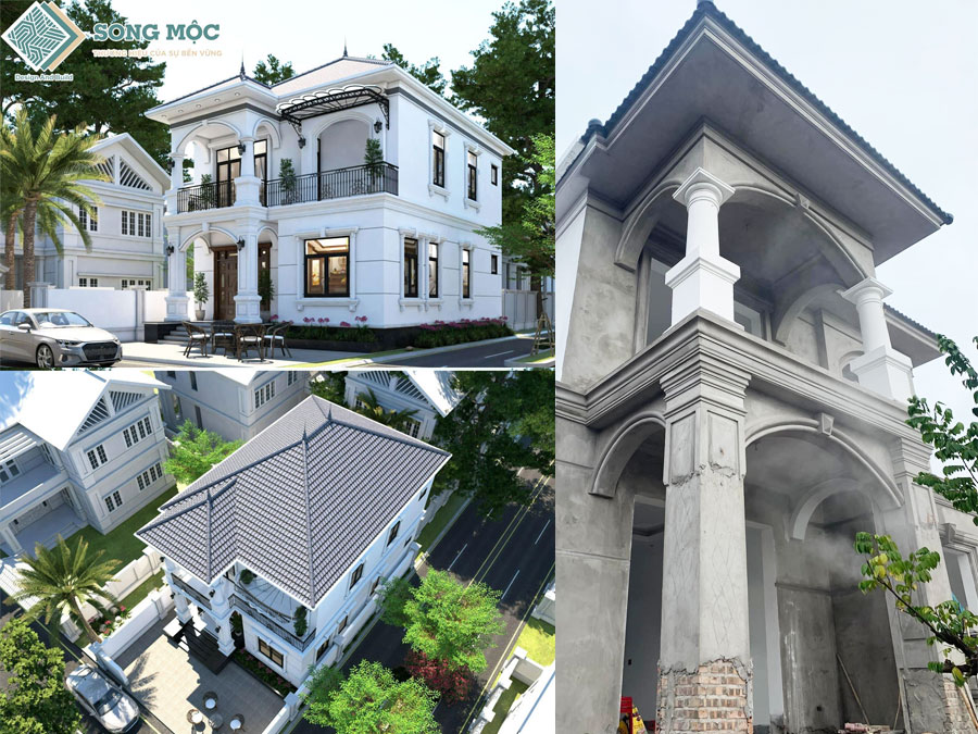 Cập nhật tiến độ thi công xây dựng nhà biệt thự 2 tầng cho chú Đại