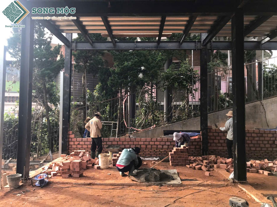 Hình ảnh tiến độ thi công xây dựng Nhà Hàng Cơm Lam