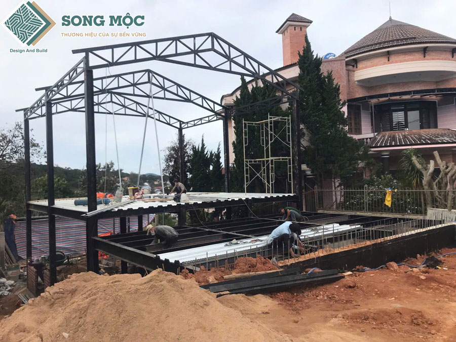 Hình ảnh tiến độ thi công xây dựng Nhà Hàng Cơm Lam