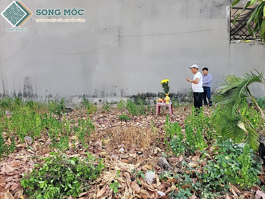 Hình ảnh cúng Khởi công xây dựng nhà 3 tầng hiện đại
