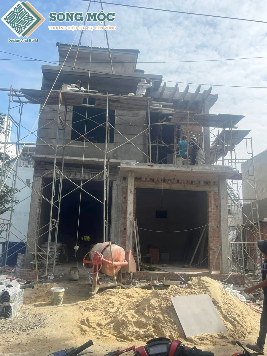 Cập nhật tiến độ thi công xây dựng nhà cho Anh Thuận