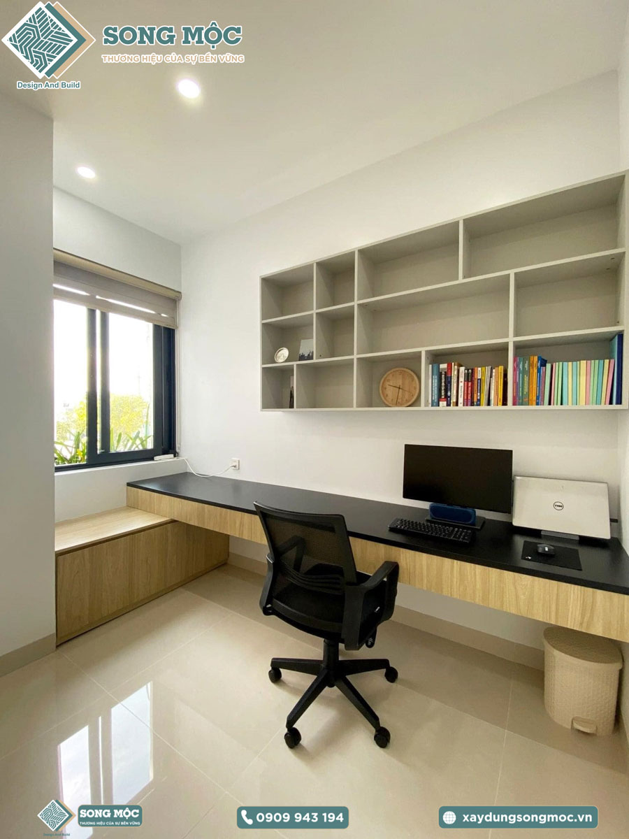 Hình ảnh bàn giao công trình xây dựng nhà phố 2 tầng cho cô Hồng