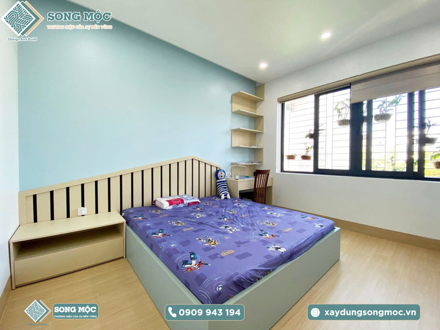 Hình ảnh bàn giao công trình xây dựng nhà phố 2 tầng cho cô Hồng
