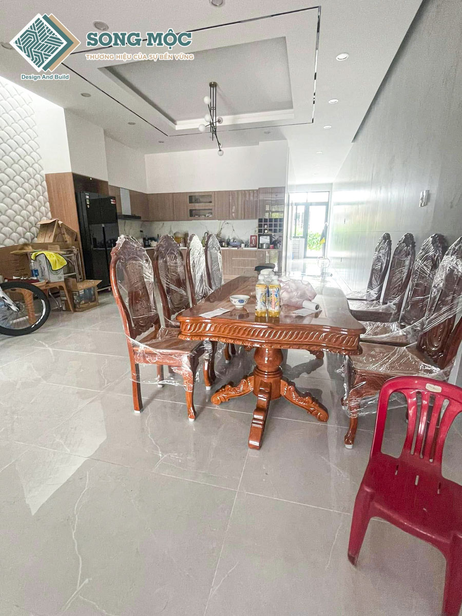 Hoàn thành thi công lắp đặt nội ngoại thất căn nhà