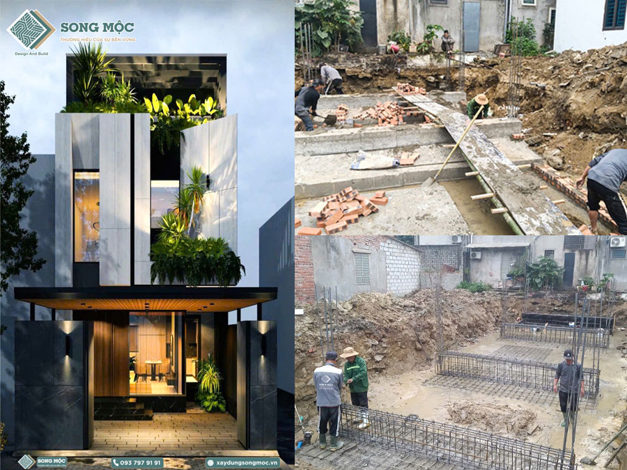 Mẫu thiết kế nhà phố cho nhà anh Sơn ở Thành Phố Vinh