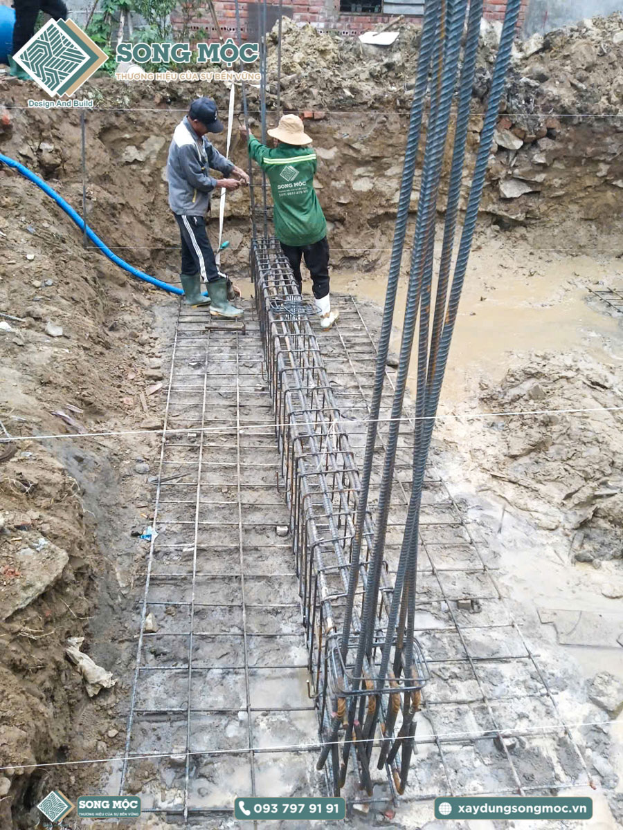 Hình ảnh khởi công xây dựng cho nhà Anh Sơn