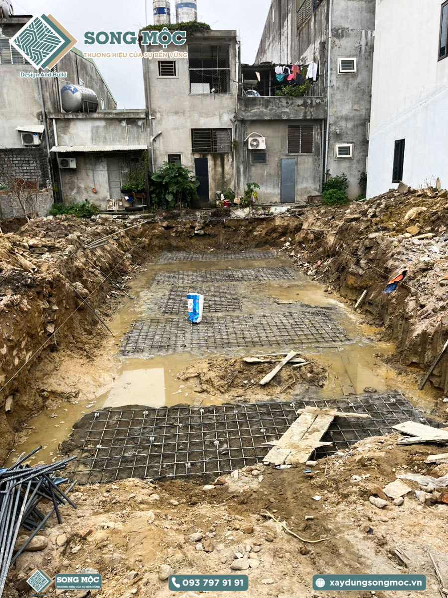 Hình ảnh khởi công xây dựng cho nhà Anh Sơn