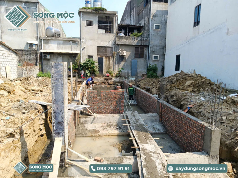 Hình ảnh khởi công xây dựng cho nhà Anh Sơn