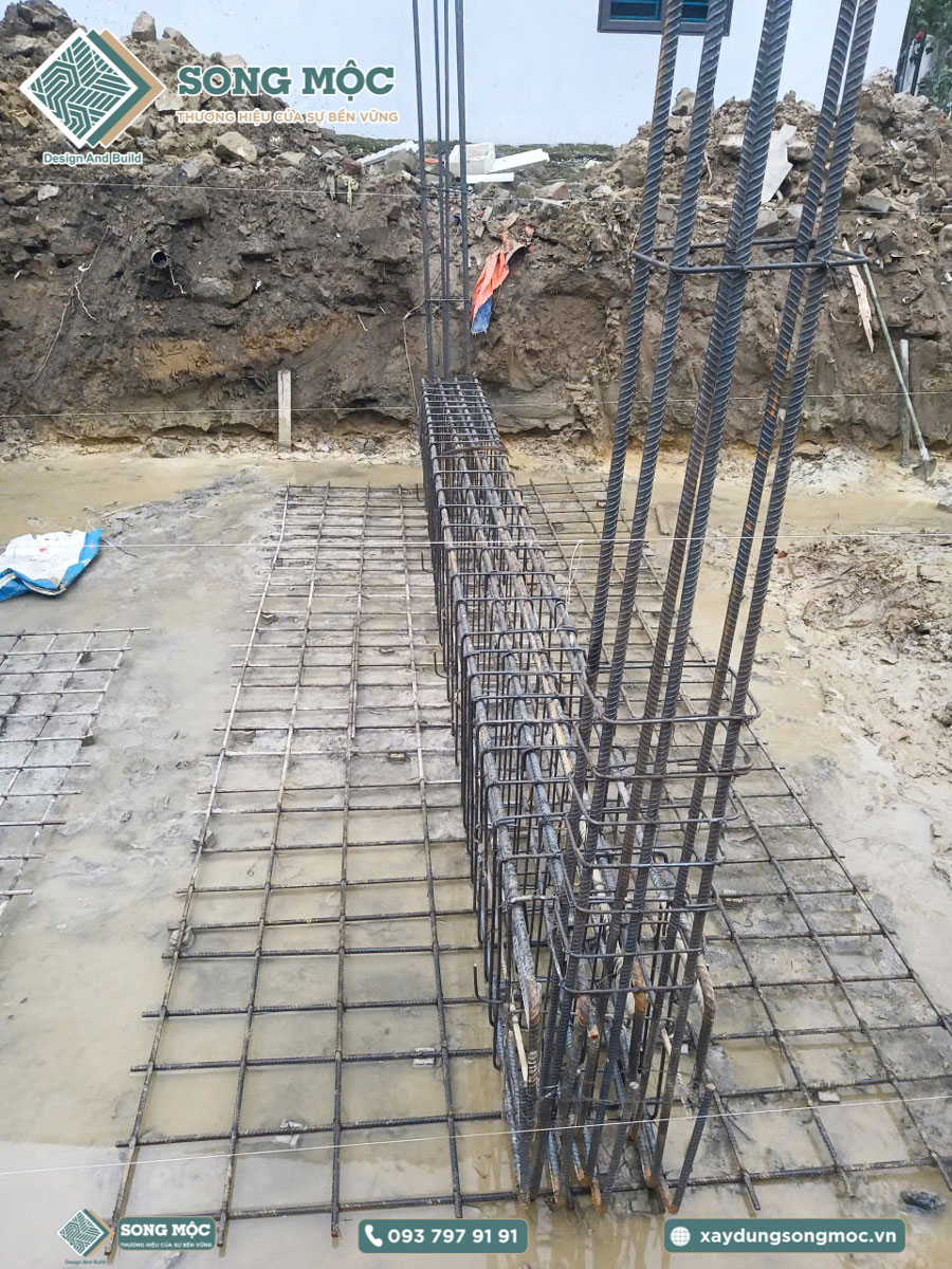Hình ảnh khởi công xây dựng cho nhà Anh Sơn
