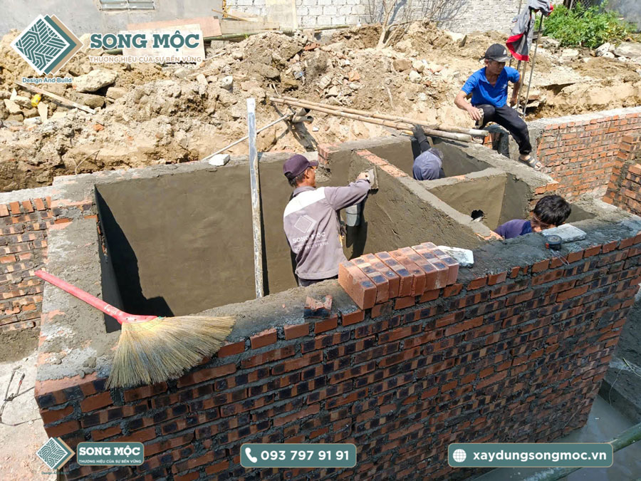 Hình ảnh khởi công xây dựng cho nhà Anh Sơn
