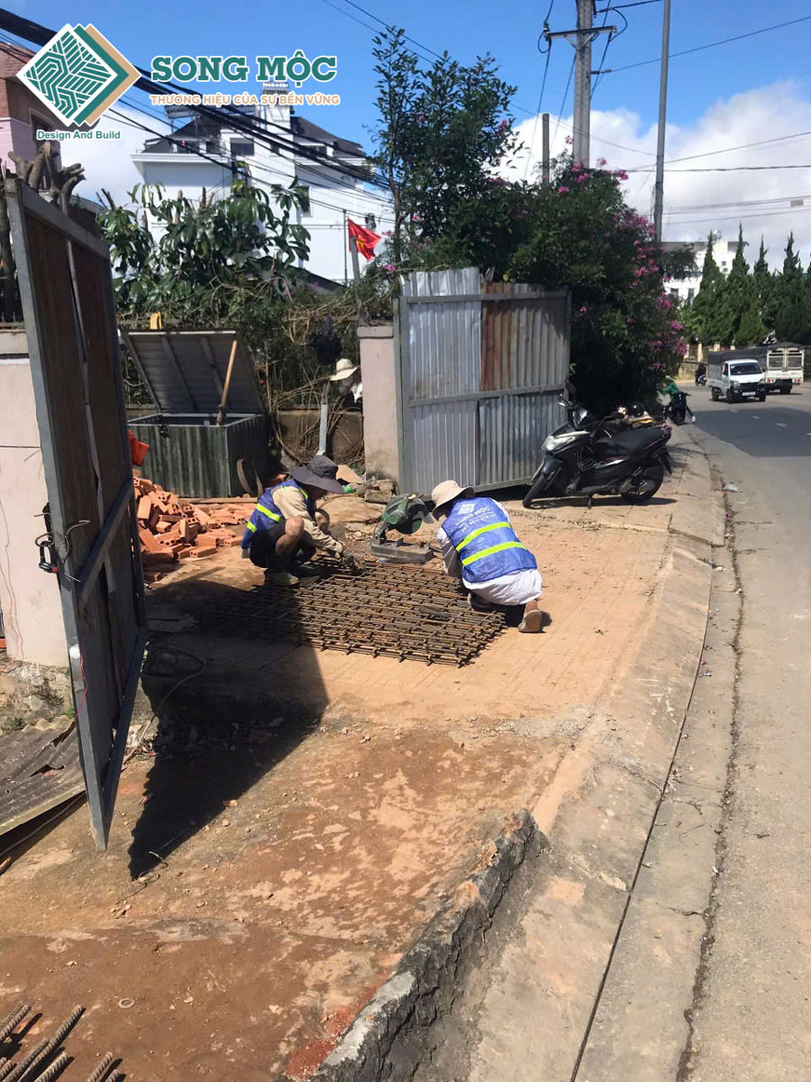Hình ảnh khởi công xây dựng Nhà Hàng Cơm Lam