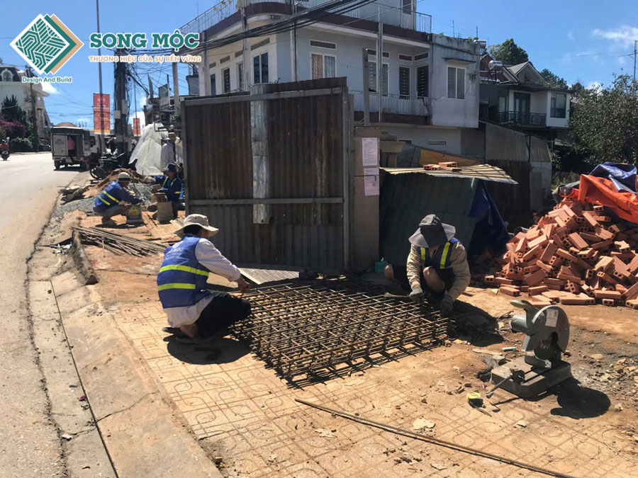 Hình ảnh khởi công xây dựng Nhà Hàng Cơm Lam