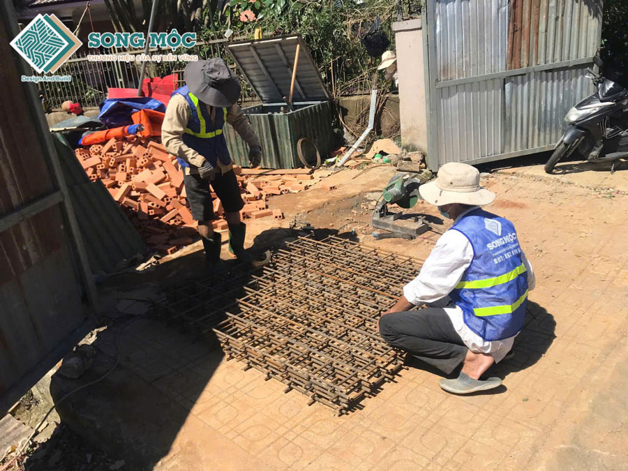 Hình ảnh khởi công xây dựng Nhà Hàng Cơm Lam