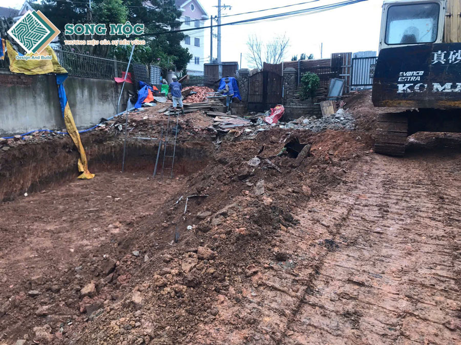 Hình ảnh khởi công xây dựng Nhà Hàng Cơm Lam