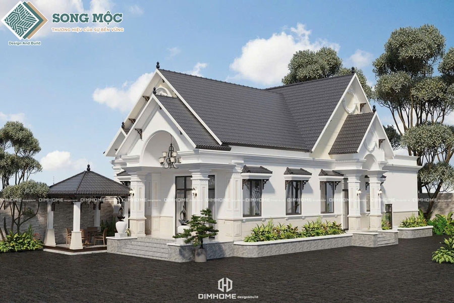 Mẫu thiết kế nhà cấp 4 mái thái