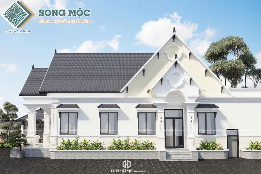 Mẫu thiết kế nhà cấp 4 mái thái