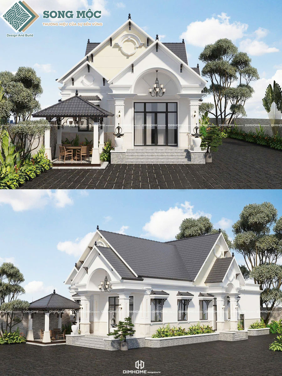 Mẫu thiết kế nhà cấp 4 mái thái đẹp cho anh Minh ở Lâm Đồng