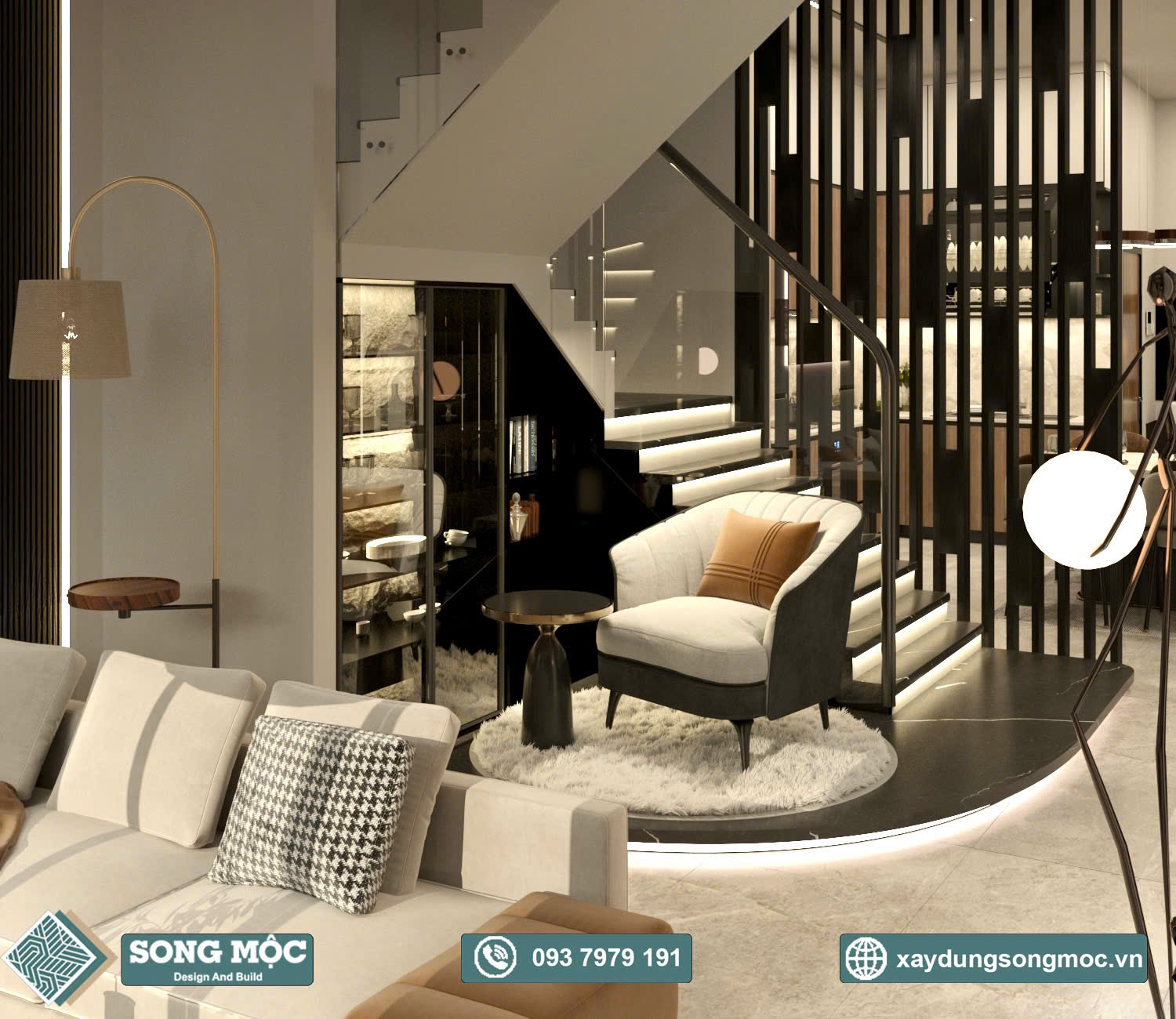 Mẫu thiết kế nhà phố 3 tầng cho chị Châu ở Quận 12