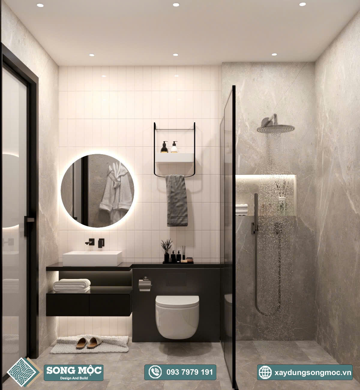 Mẫu thiết kế nhà phố 3 tầng cho chị Châu ở Quận 12