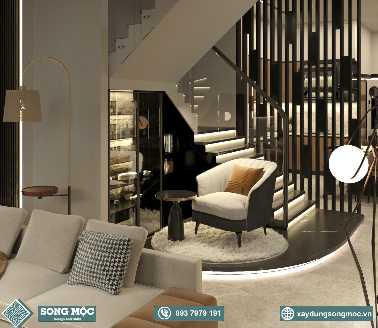 Mẫu thiết kế nhà phố 3 tầng cho chị Châu ở Quận 12