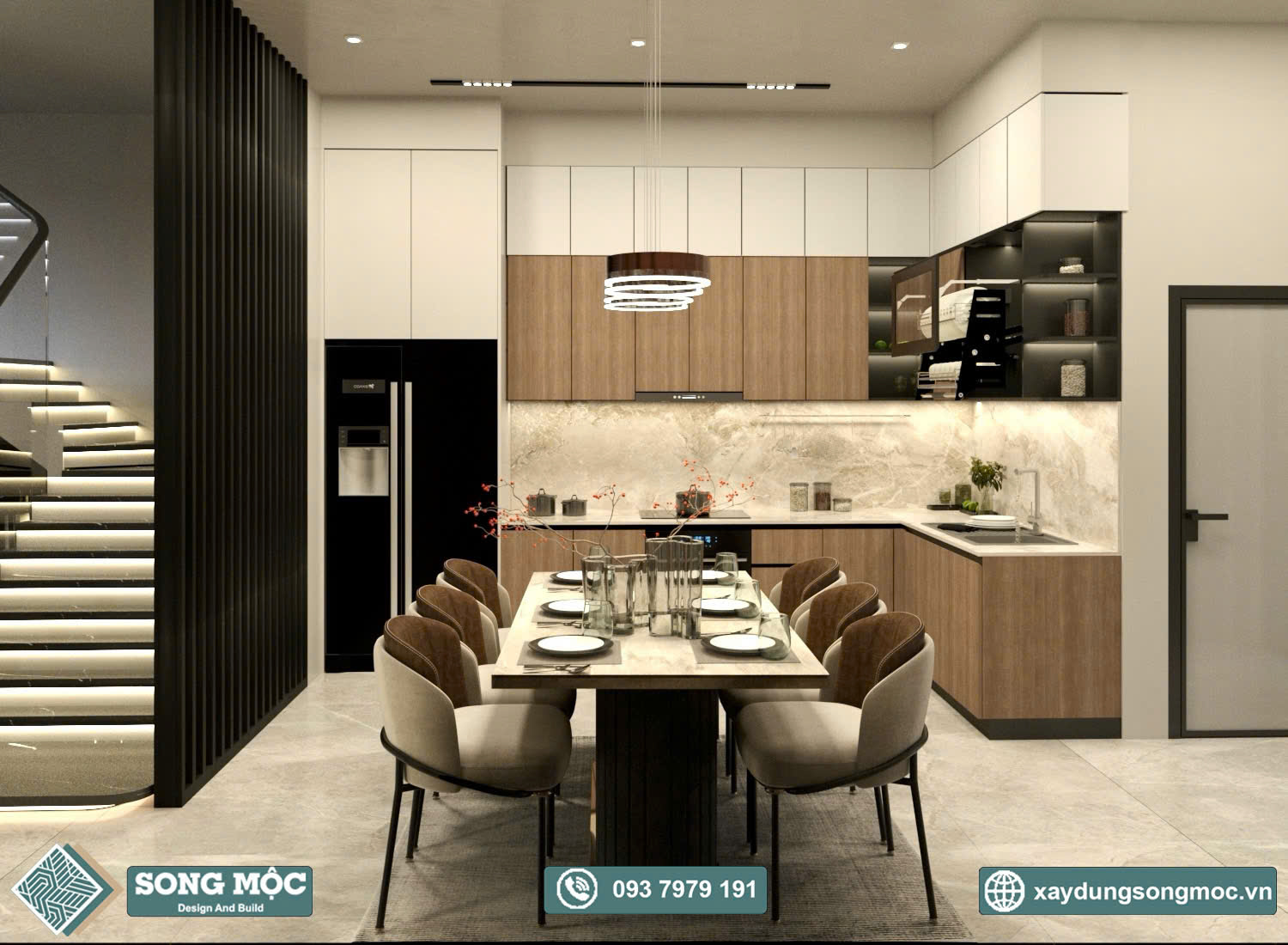 Mẫu thiết kế nhà phố 3 tầng cho chị Châu ở Quận 12