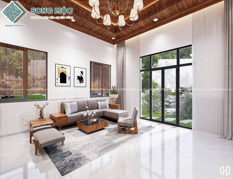 Mẫu thiết kế không gian sang trọng bênh trong ngôi nhà