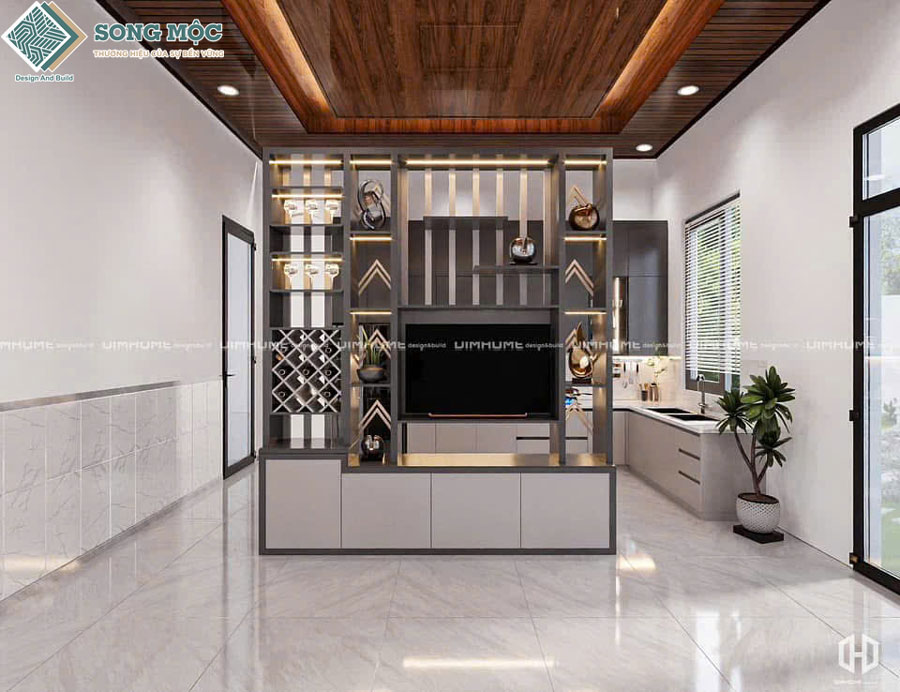 Mẫu thiết kế không gian sang trọng bênh trong ngôi nhà