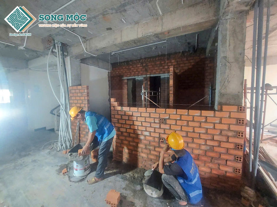 Hình ảnh tiến độ thi công sửa chữa cải tạo văn phòng CNI