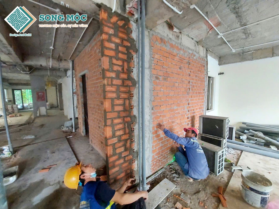Hình ảnh tiến độ thi công sửa chữa cải tạo văn phòng CNI