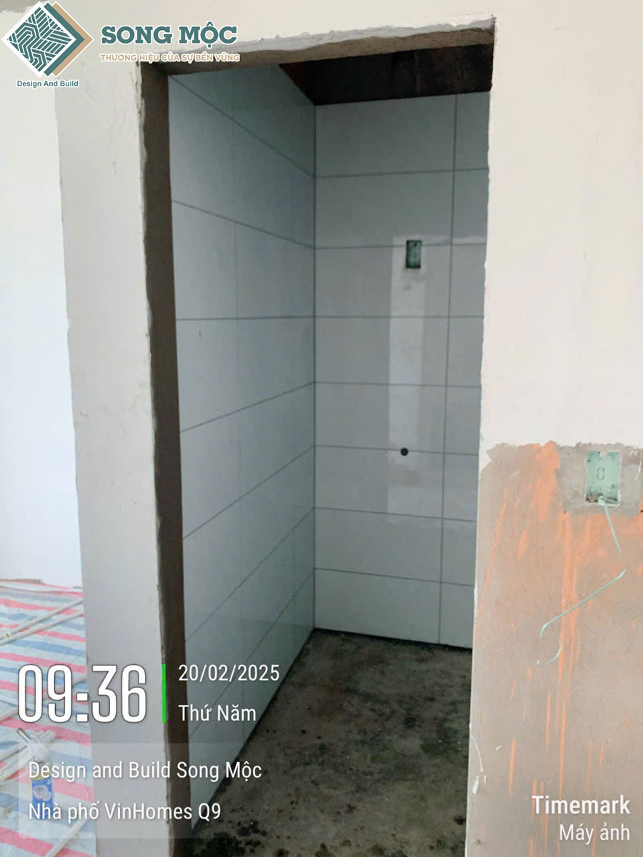 Hình ảnh tiến độ sửa chữa cải tạo căn hộ dịch vụ Vinhome Quận 9