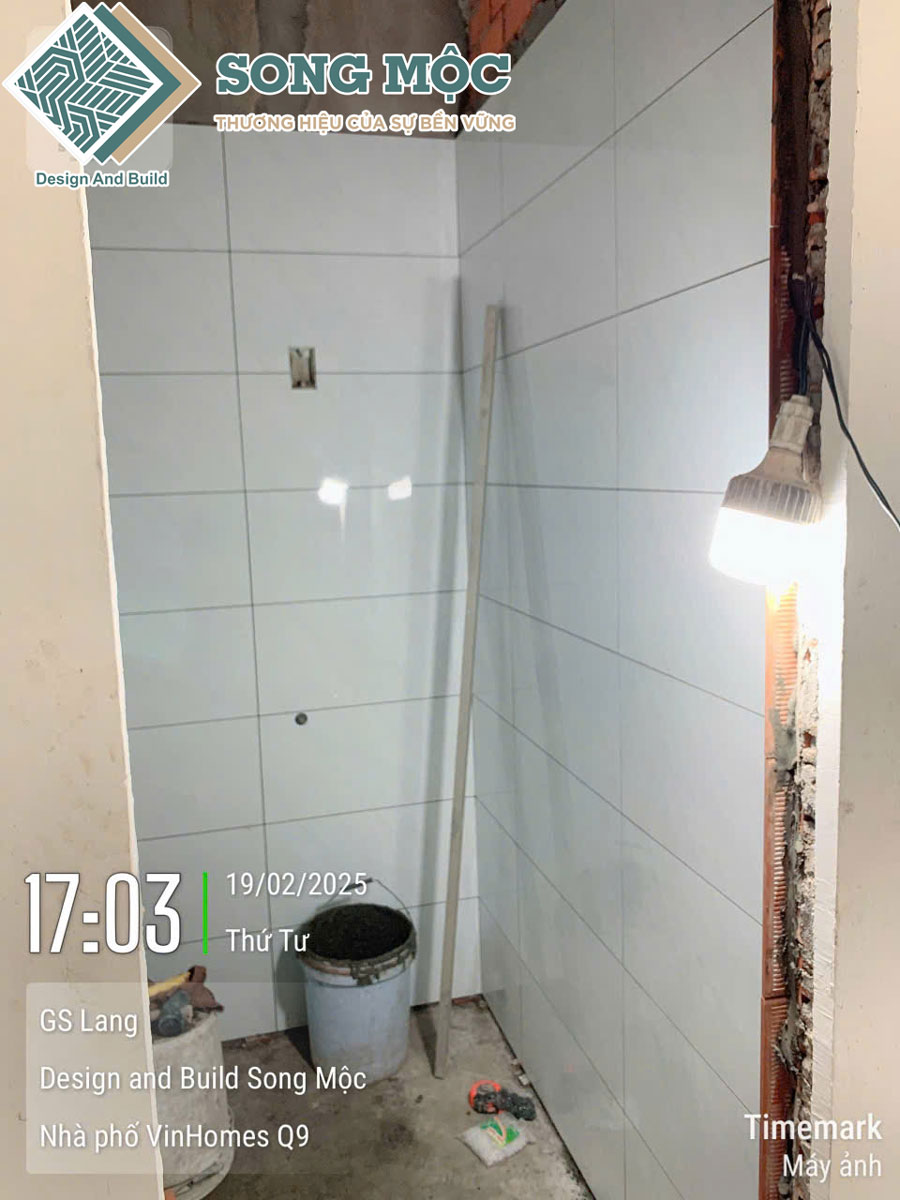 Hình ảnh tiến độ sửa chữa cải tạo căn hộ dịch vụ Vinhome Quận 9