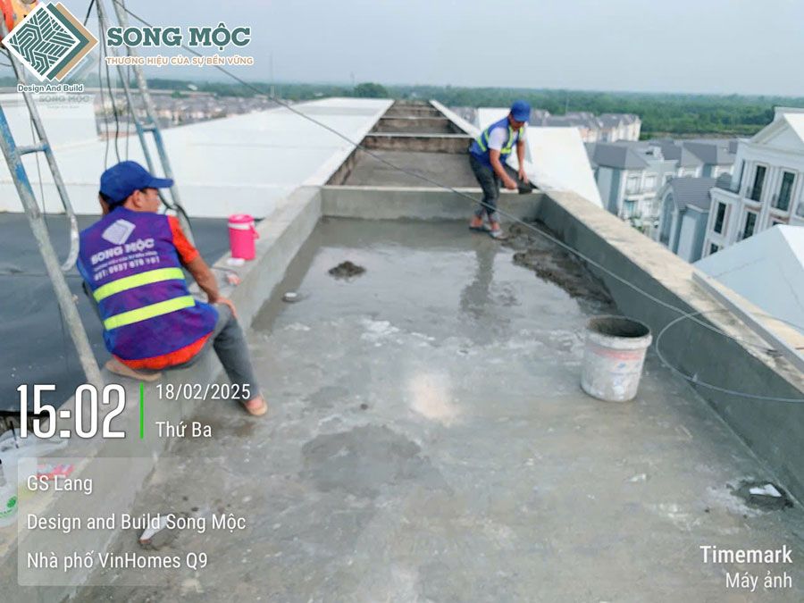 Hình ảnh tiến độ sửa chữa cải tạo căn hộ dịch vụ Vinhome Quận 9