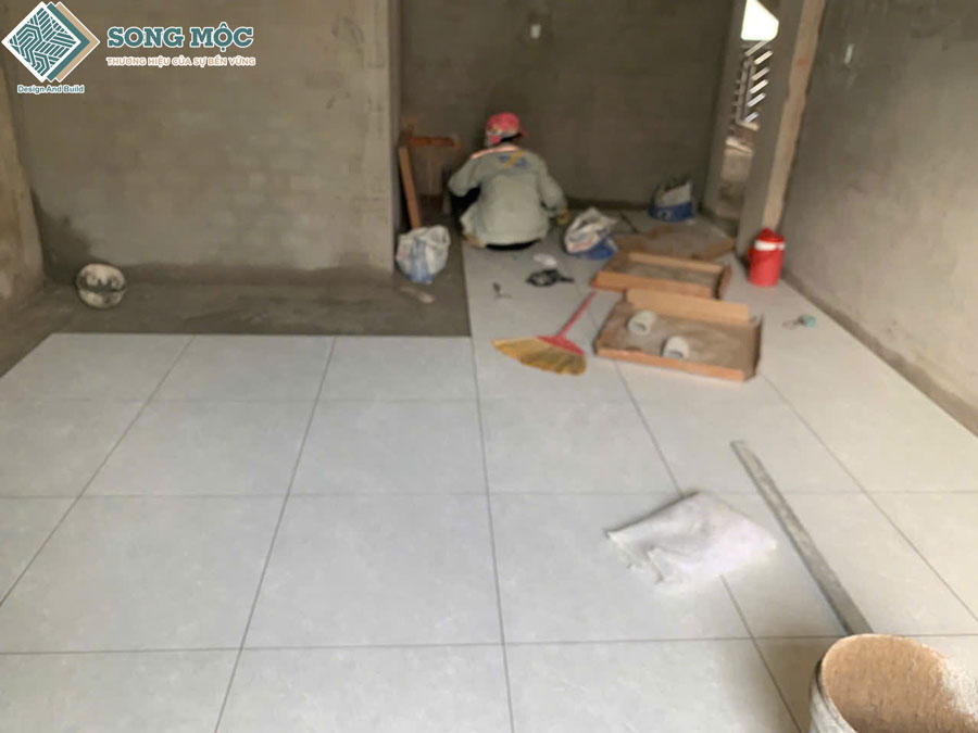 Hình ảnh tiến độ sửa chữa cải tạo căn hộ dịch vụ Vinhome Quận 9