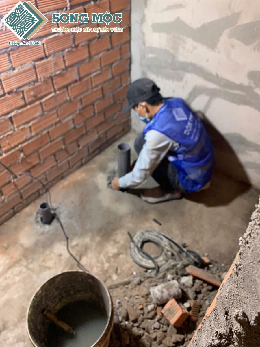 Hình ảnh tiến độ sửa chữa cải tạo căn hộ dịch vụ Vinhome Quận 9
