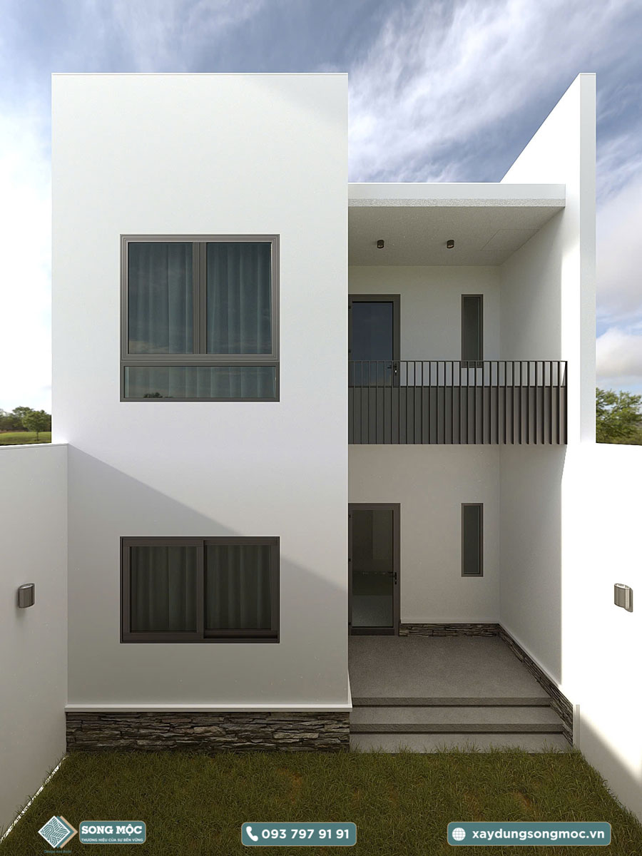 Hình ảnh mẫu thiết kế nhà phố 2 tầng dự án D'House