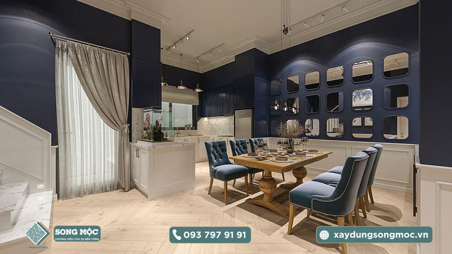 Hình ảnh mẫu thiết kế nhà phố 2 tầng dự án D'House