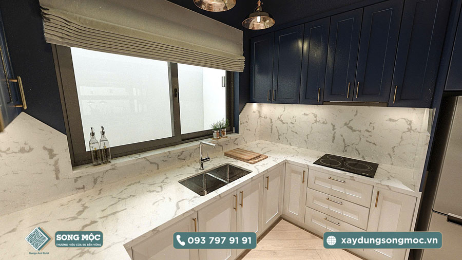 Hình ảnh mẫu thiết kế nhà phố 2 tầng dự án D'House
