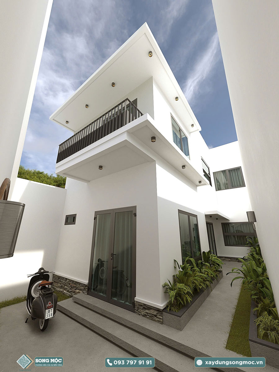 Hình ảnh mẫu thiết kế nhà phố 2 tầng dự án D'House