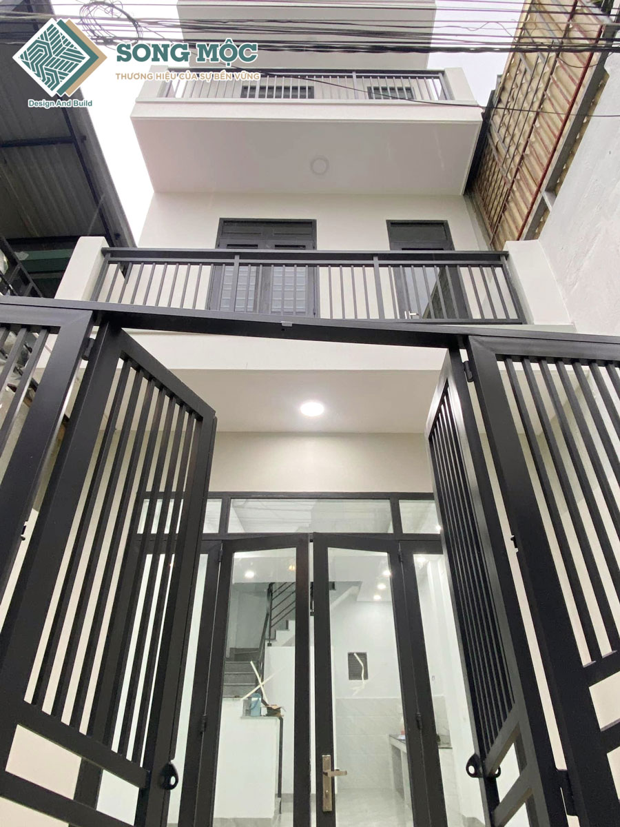 Hình ảnh hoàn thành bàn giao công xây dựng nhà phố 4 tầng cho chị Thủy tại Gò Vấp