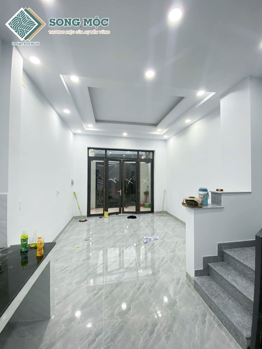Hình ảnh hoàn thành bàn giao công xây dựng nhà phố 4 tầng cho chị Thủy tại Gò Vấp