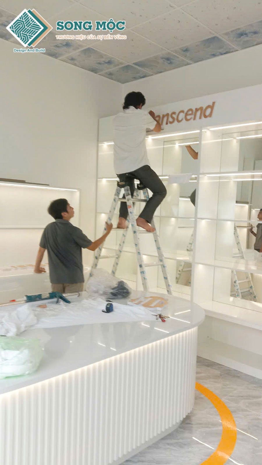 Hình ảnh hoàn thành thi công sửa chữa cải tạo shop máy tính